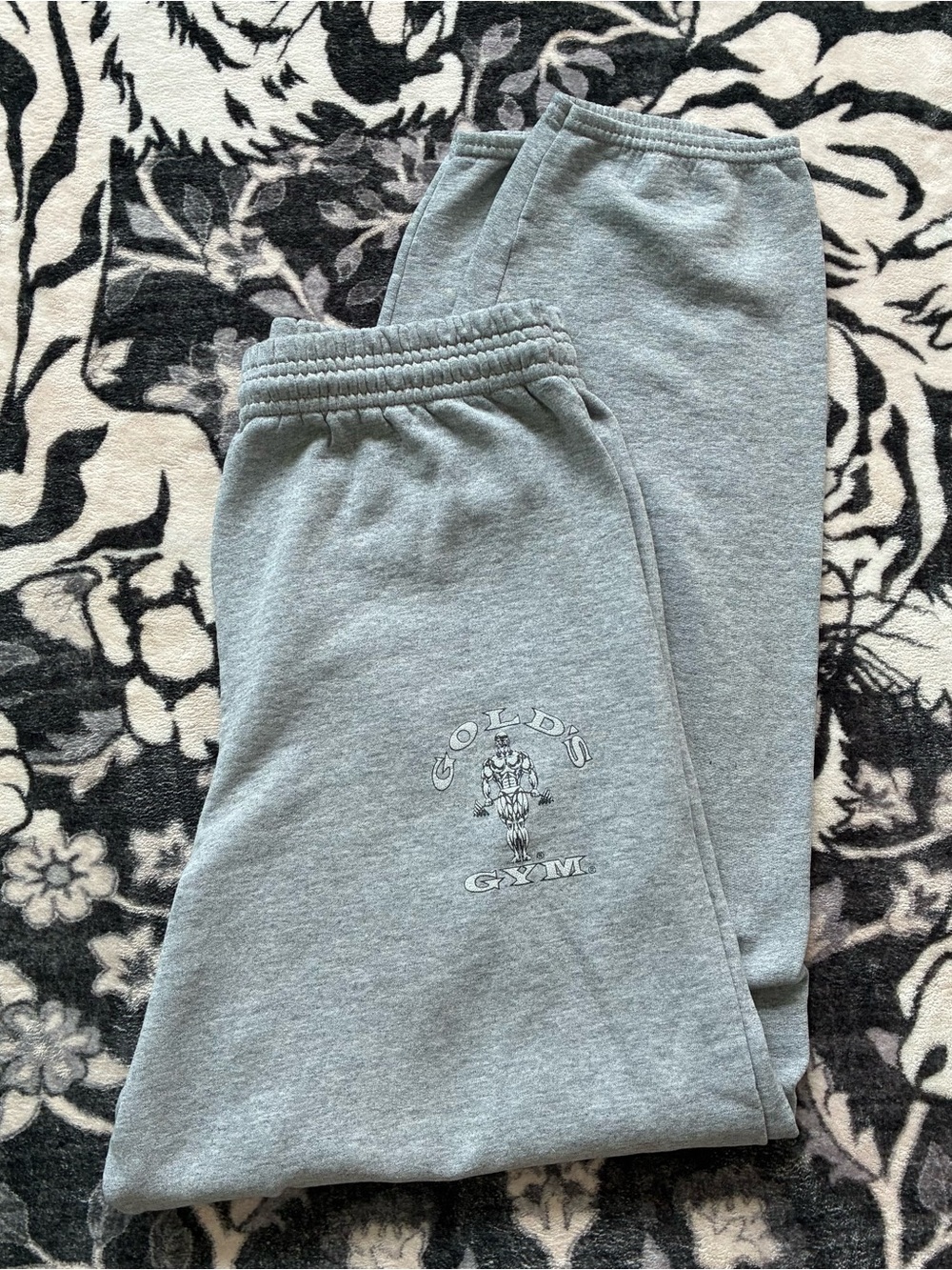 000 - VINTAGE 90s GOLDS GYM GREY ATHLETIC JOGGER SWEATPANTS